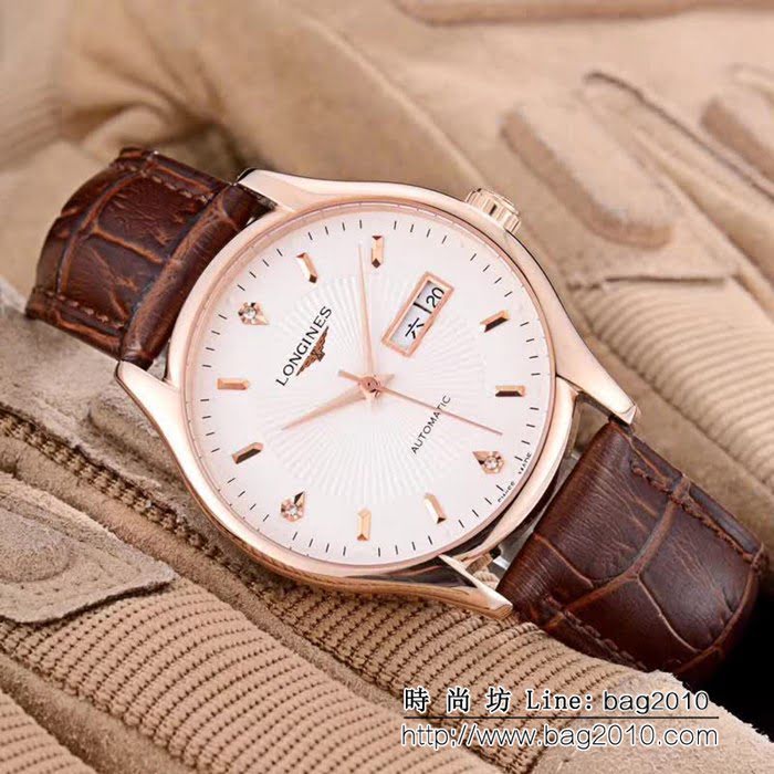 LONGINES浪琴 經典大三針 全自動機械 精品男士腕表 WSS0009